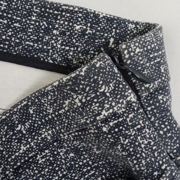 Akris Punto Speckled Gray White High Waist Zip Side Pocket Pants Size 12 - Picture 5 of 10